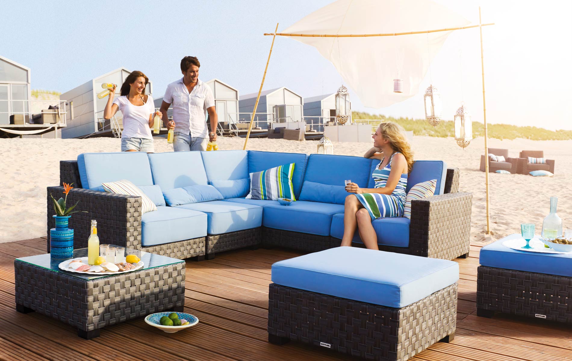 Kettler Beach Lounge Gartenmöbel Set