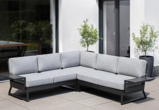 Kettler Ocean Skid Platform Gartenmöbel anthrazit/hellgrau-meliert