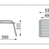 Kettler Basic Plus Hocker silber-anthrazit #1