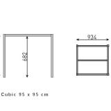 Kettler Cubic Tischgestelle für Tische 95x95, 138x68, 160x95, 180x95, 220x95cm #6