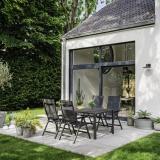 Kettler Basic+ Premium Multipositionssessel, anthrazit/Lakritz, Outdoorgewebe #3