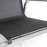Kettler Basic+ Premium Stapelsessel, silber/Lakritz #1