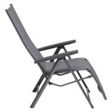 Kettler Cirrus Silver Line Relaxsessel XL, anthrazit/anthrazit-grau, Aluminium/Outdoorgewebe #1