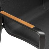 Kettler Diamond 2er Bank, anthrazit/charcoal, Teakholz-Armlehne #1