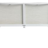 Kettler Diamond Lounge 2er Bank, weiß matt/beige, Teakholz-Armlehne Sitzhöhe 38cm #4