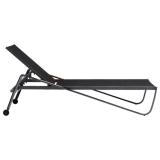 Kettler Diamond Stapelliege, anthrazit/charcoal, mit Teakholz-Armlehnen #11