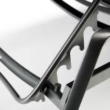 Kettler Diamond Stapelliege, anthrazit/charcoal, mit Teakholz-Armlehnen #2