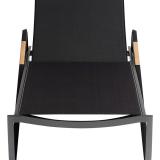 Kettler Diamond Stapelliege, anthrazit/charcoal, mit Teakholz-Armlehnen #3