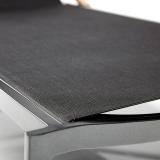 Kettler Diamond Stapelliege, anthrazit/charcoal, mit Teakholz-Armlehnen #5