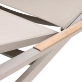 Kettler Diamond Stapelliege, taupe/Stucco/natur, mit Teakholz-Armlehnen #2