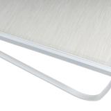 Kettler Diamond Stapelliege, weiß matt/beige/natur, mit Teakholz-Armlehnen #7