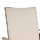 Kettler Diamond Stapelsessel NL taupe/Stucco,Teak-Armlehnen #2