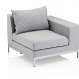 Kettler Ego 3er Sofa mit rundem Cocktailtisch, Alumium/Sunbrella® #4