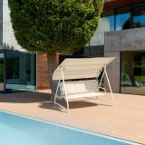 Kettler Hollywood-Schaukel Paradiso weiß matt/beige #10