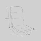 Kettler /KETTtex-Exklusiv® Hochlehner Gartenmöbel- Auflage, 123x50x9cm, natur, KTH3, (agora)® #3