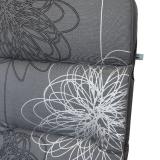 Kettler /KETTtex-Exklusiv® Hochlehner Gartenmöbel-Auflage 120x50x7cm, anthrazit floral #1