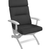 Kettler /KETTtex-Exklusiv® Hochlehner Gartenmöbel-Auflage, 123x50x9cm, anthrazit, KTH3 #1