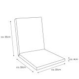 Kettler /KETTtex-Exklusiv® Niederlehner 103x50x4cm, blau/grau kariert, solange Vorrat reicht #1