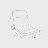 Kettler /KETTtex-Exklusiv® Niederlehner Gartenmöbel-Auflage, 100x50x7cm, natur, KTH3, (agora)® #3