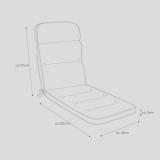 Kettler /KETTtex-Exklusiv® Relaxliegen Gartenmöbel-Auflage, 175x50x9cm, anthrazit, KTH3 (agora)® #3