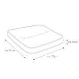 Kettler /KETTtex-Exklusiv® Sitz-und Hockerkissen 50x50x9cm, anthrazit, KTH3, (agora)® #2