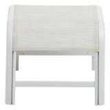 Kettler Memphis Hocker weiß matt/beige #1