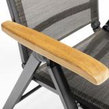 Kettler Memphis Multipositionssessel anthrazit-bronze #1