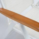 Kettler Memphis Multipositionssessel weiß matt/beige #2