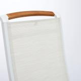 Kettler Memphis Multipositionssessel weiß matt/beige #3