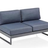 Kettler Ocean Platform Lounge Eckset, 3 Sitzer und 2 Sitzer, anthrazit matt/brisa, Aluminium/Agora® #1