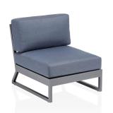 Kettler Ocean Platform Lounge Eckset, 3 Sitzer und 2 Sitzer, anthrazit matt/brisa, Aluminium/Agora® #3