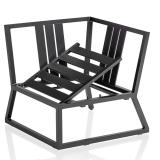 Kettler Ocean Skid Eckteil, mit verstellbarem Sitz, links/rechts, anthrazit, inkl. hellgrau melierten Polstern aus Olefin #1