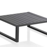 Kettler Ocean Skid Hocker anthrazit, inkl. hellgrau melierten Polstern aus Olefin #1