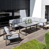 Kettler Ocean Skid Mittelteil anthrazit, inkl. hellgrau melierten Polstern aus Olefin #1