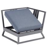 Kettler Ocean Skid Platform Eckteil, anthrazit matt/brisa, Aluminium/Outdoorstoff #1