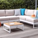 Kettler Ocean Skid Platform Eckteil, weiß matt/linen chalk, Aluminium/Outdoorstoff #3