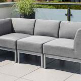 Pure City-Line Mittelteil, silber/flanelle, Sunbrella® #2