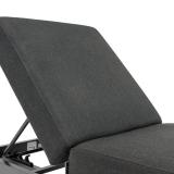 Kettler Pure Sonnenliege City Line, anthrazit/sooty, Sunbrella®, inkl.Kissen, Rollen #3