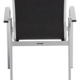 Kettler Tampa Stapelsessel, silber/charcoal, Aluminium/Outdoorgewebe #4
