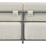 Kettler Tribe Lounge 2-Sitzer, anthrazit matt/Boucle beige #3