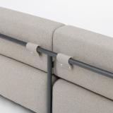 Kettler Tribe Lounge 2-Sitzer, anthrazit matt/Boucle beige #4