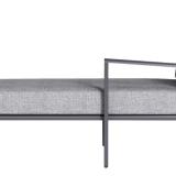 Kettler Zenith Chaise Longe rechts, anthrazit matt/hellgrau #1