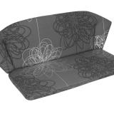 KETTtex-Exklusiv® Elegance Bankauflage, anthrazit floral #1