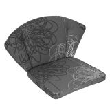 KETTtex-Exklusiv® Elegance Sesselauflage, anthrazit floral #1