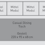 Kettler / KETTtex-Exklusiv® Abdeckhaube 212x380cm f.Palma mit Tisch 220x95cm PM3 #1