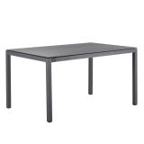 Solpuri Alu-Tisch 140x80 cm, Gestell anthrazit oder weiß mit HPL-Tischplatte #1