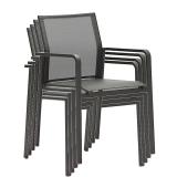 Zebra Bee Alu-Stapelsessel, graphite/carbon grey #1