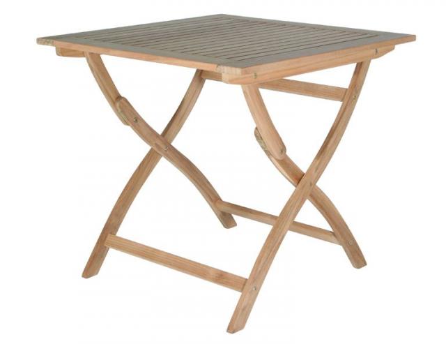 Teak-Klapptisch 70x70cm #1