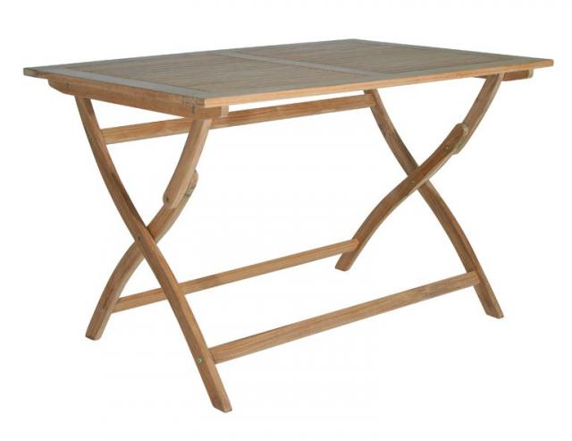 Klapptisch Teak 120x80 cm #1