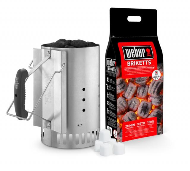 Weber Anzünd-Set 2kg Briketts + 6 Anzündewürfel #1